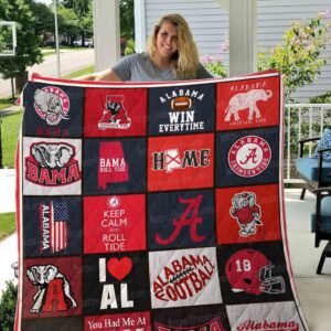 Alabama Crimson Tide Quilt Blanket 2