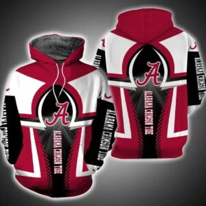 Alabama Crimson Tide Hoodie Zip Hoodie 3D 2