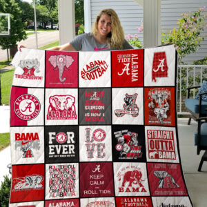 Alabama Crimson Tide Quilt Blanket 1