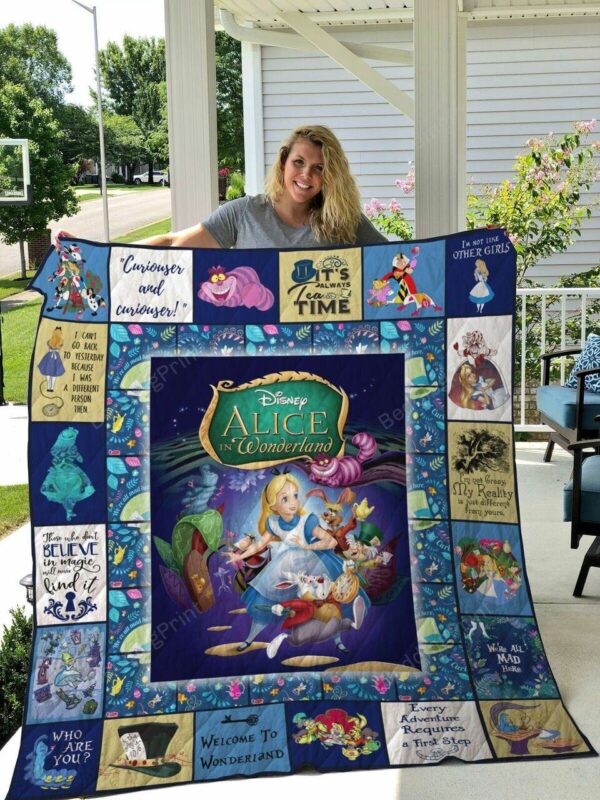 Alice In Wonderland Quilt Blanket 2