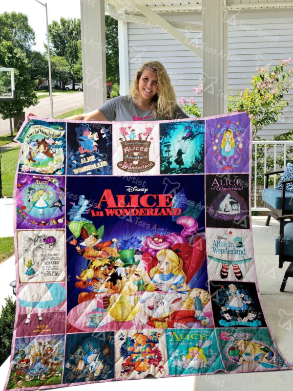 Alice In Wonderland Quilt Blanket 1