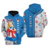 Alice In Wonderland Hoodie Zip Hoodie 3D