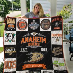 Anaheim Ducks Quilt Blanket 3