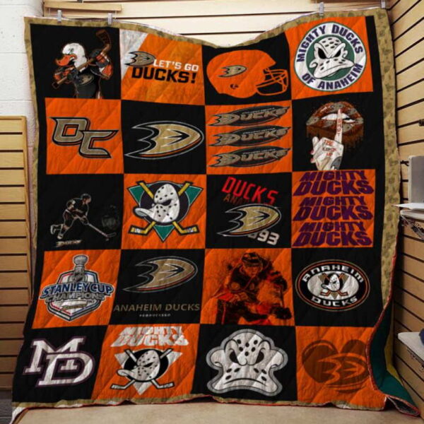 Anaheim Ducks Quilt Blanket 2