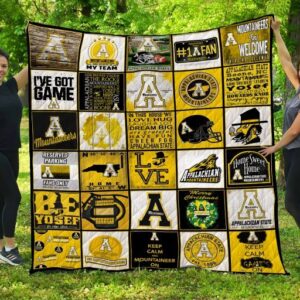 Appalachian State Mountaineers Quilt Blanket 3