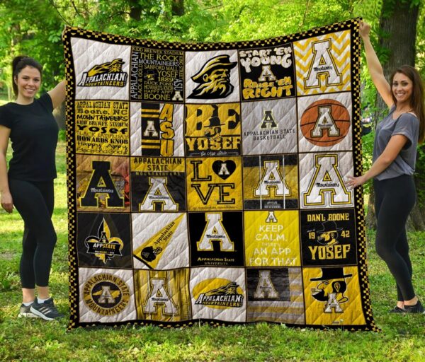 Appalachian State Mountaineers Quilt Blanket 2