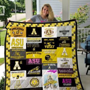 Appalachian State Mountaineers Quilt Blanket 1