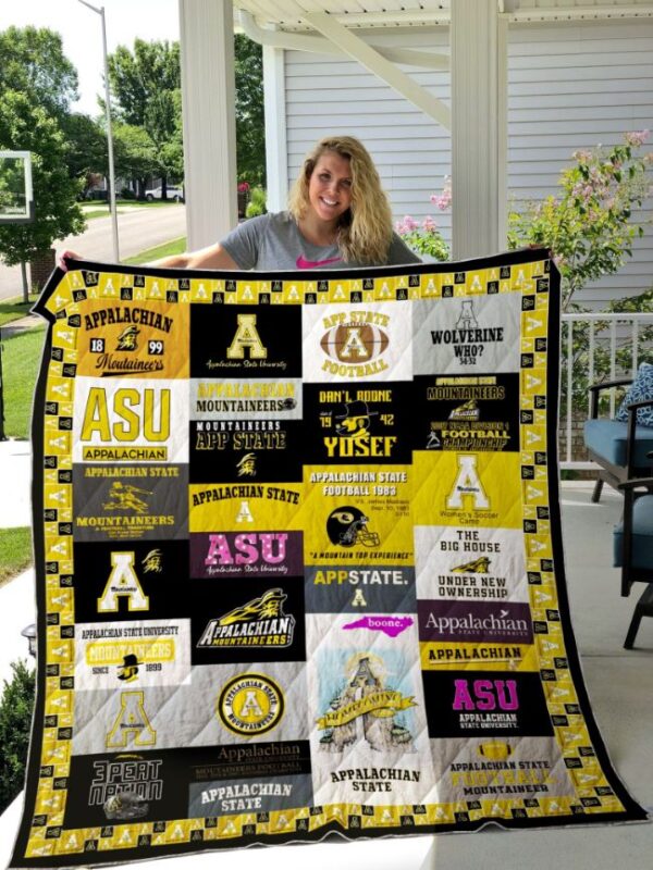 Appalachian State Mountaineers Quilt Blanket 1