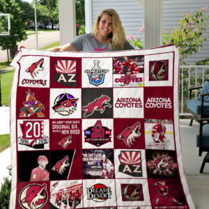 Arizona Coyotes Quilt Blanket 5