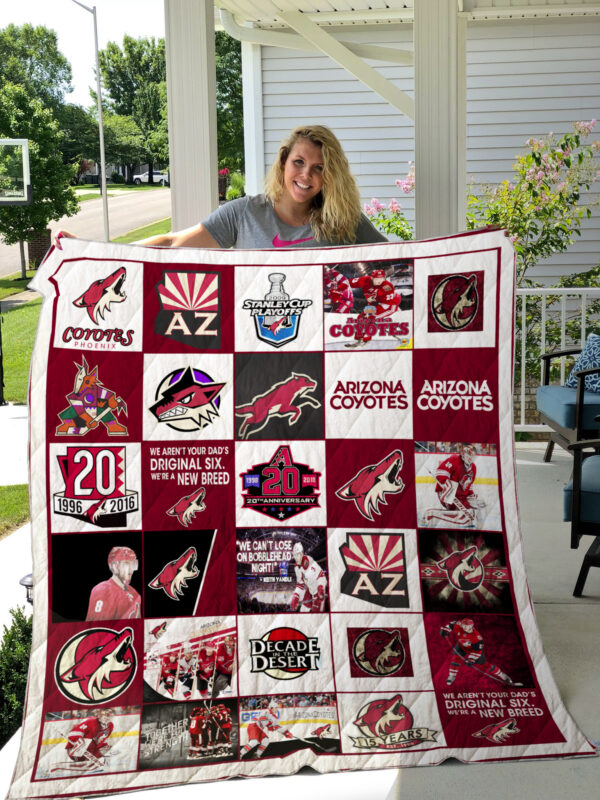 Arizona Coyotes Quilt Blanket 5