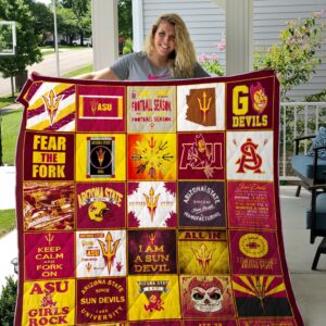 Arizona State Sun Devils Quilt Blanket 3