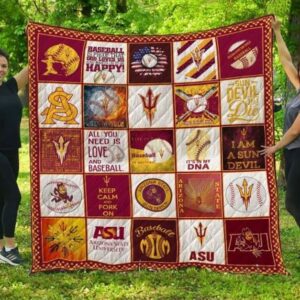 Arizona State Sun Devils Quilt Blanket 4