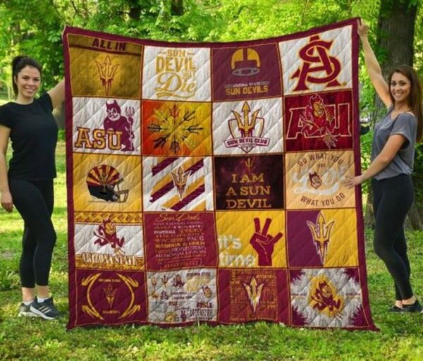 Arizona State Sun Devils Quilt Blanket 2