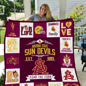 Arizona State Sun Devils Quilt Blanket 1