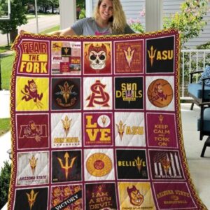 Arizona State Sun Devils Quilt Blanket 5