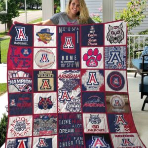 Arizona Wildcats Quilt Blanket 3