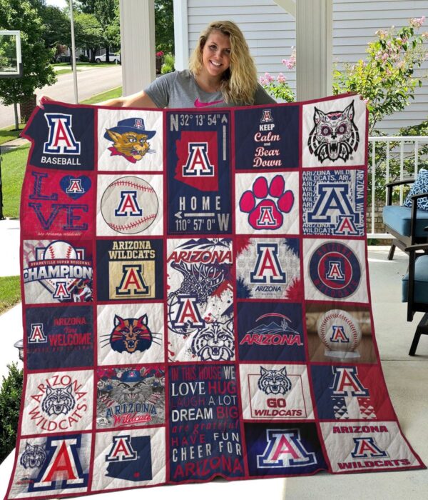 Arizona Wildcats Quilt Blanket 3