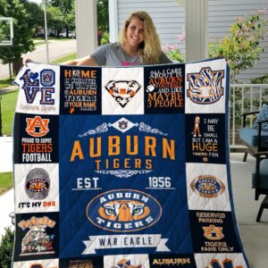 Auburn Tigers Quilt Blanket 1