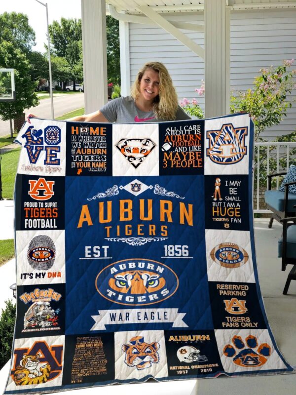 Auburn Tigers Quilt Blanket 1