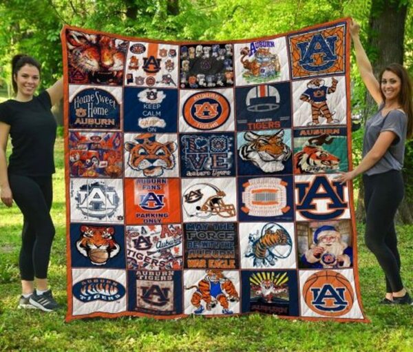 Auburn Tigers Quilt Blanket 2