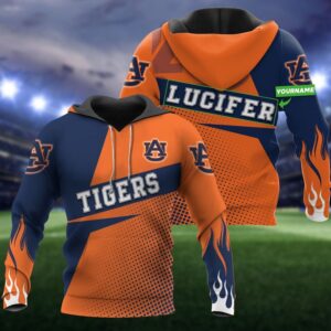 Auburn Tigers Hoodie Zip Hoodie 3D 2