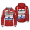 Ayrton Senna Hoodie Zip Hoodie 3D 1