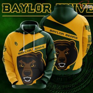 Baylor Bears Hoodie Zip Hoodie 3D