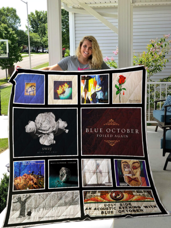 Blue October Quilt Blanket 2