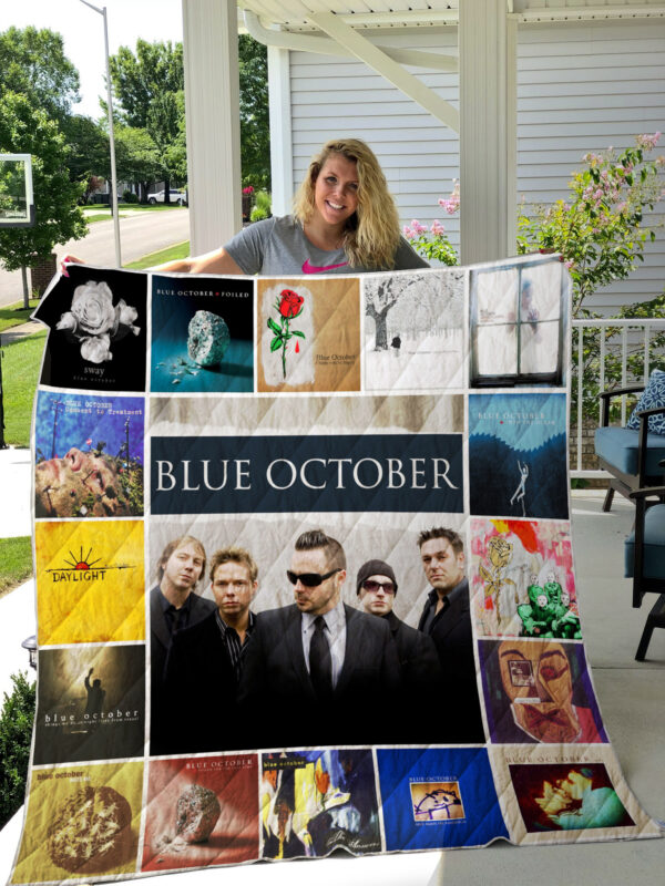 Blue October Quilt Blanket 1