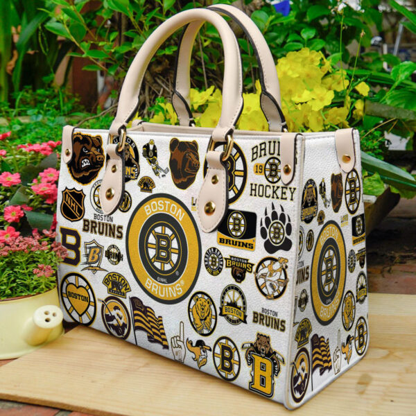 Boston Bruins Leather Handbag