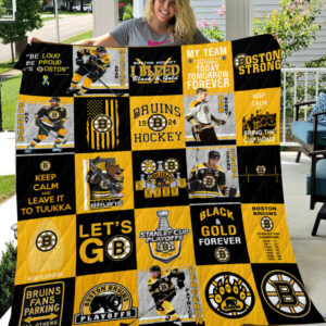 Boston Bruins Quilt Blanket 3