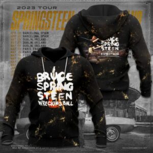 Bruce Springsteen Hoodie Zip Hoodie 3D