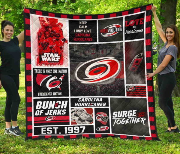 Carolina Hurricanes Quilt Blanket 2