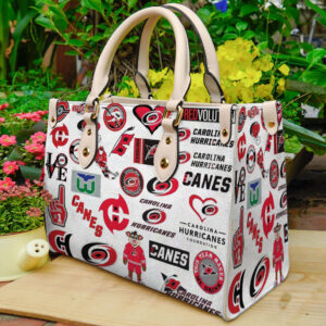 Carolina Hurricanes Leather Handbag