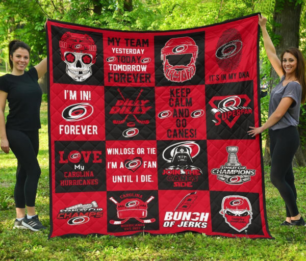 Carolina Hurricanes Quilt Blanket 1