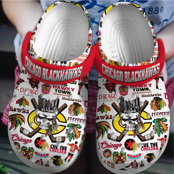 Chicago Blackhawks Crocs 2