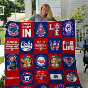 Chicago Cubs Quilt Blanket 1