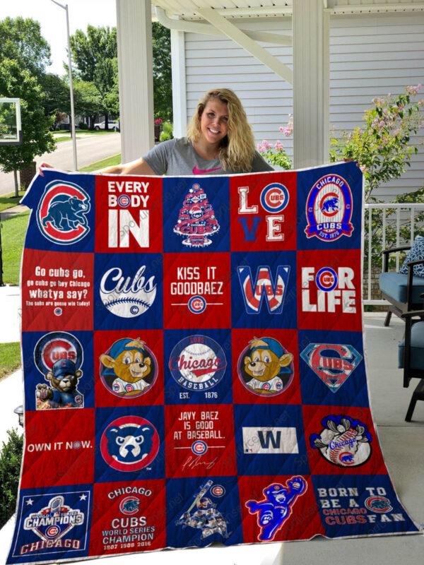 Chicago Cubs Quilt Blanket 1