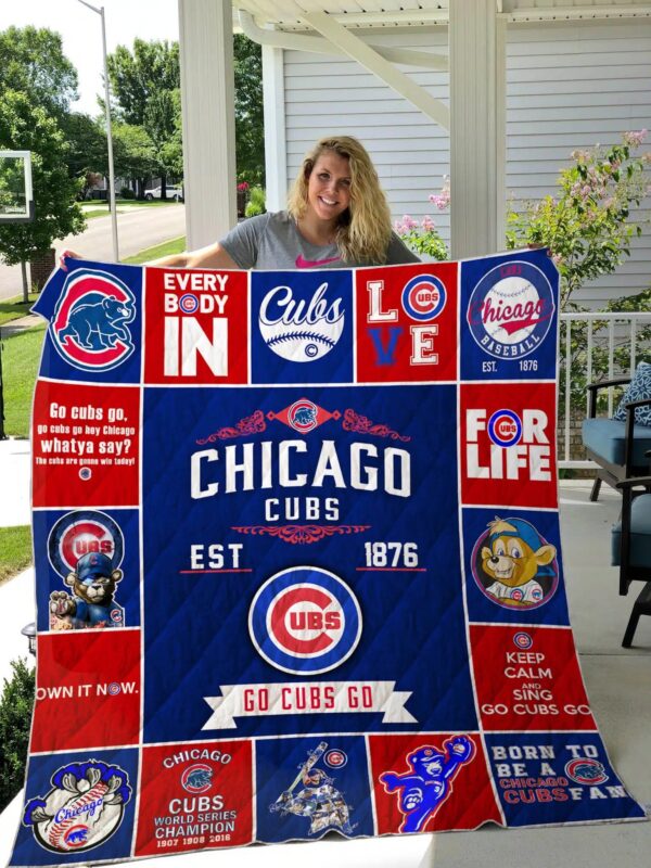 Chicago Cubs Quilt Blanket