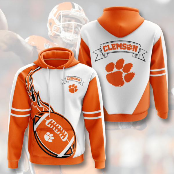 Clemson Tigers Hoodie Zip Hoodie 3D 2