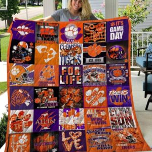 Clemson Tigers Quilt Blanket