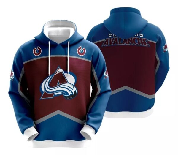 Colorado Avalanche Hoodie Zip Hoodie 3D