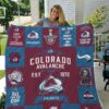 Colorado Avalanche Quilt Blanket 3