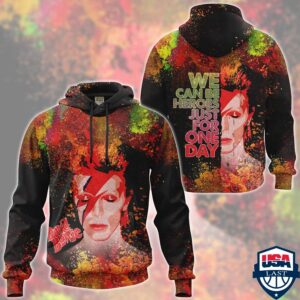 David Bowie Hoodie Zip Hoodie 3D 2