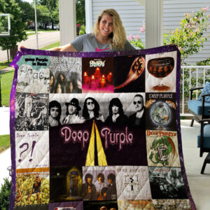 Deep Purple Quilt Blanket 2