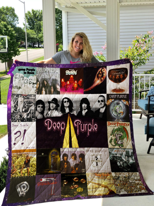 Deep Purple Quilt Blanket 2