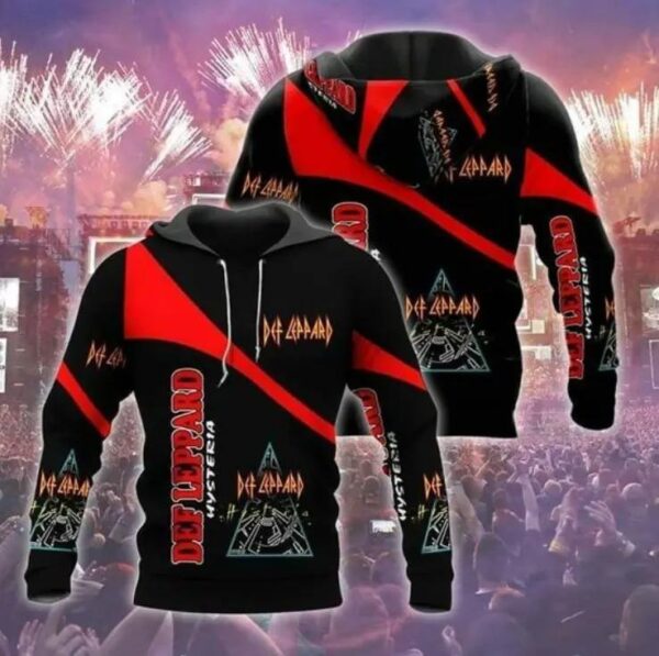 Def Leppard Hoodie Zip Hoodie 3D 2