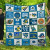 Delaware Fightin’ Blue Hens Quilt Blanket 1