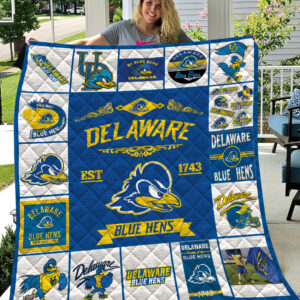 Delaware Fightin’ Blue Hens Quilt Blanket 2