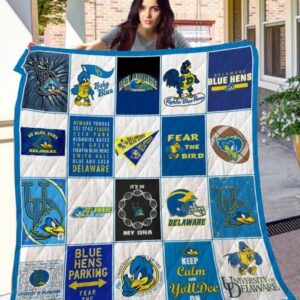 Delaware Fightin’ Blue Hens Quilt Blanket